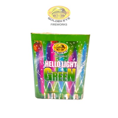 Kembang Api Hello Light Green Cake 1.20 inch 25 Shots - GE1225D-C